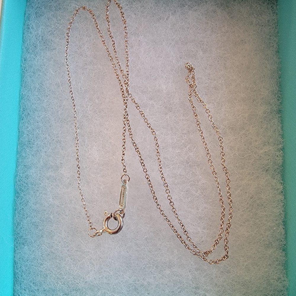 Tiffany & Co. 925 Sterling Silver Chain Necklace 16"